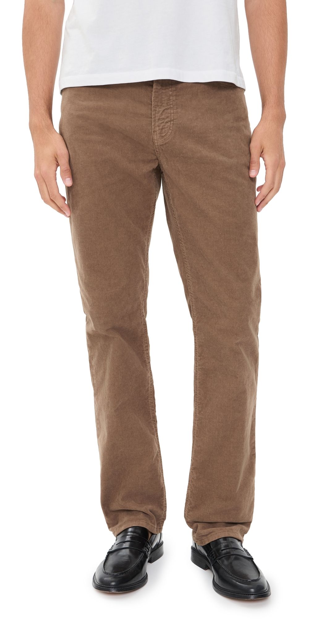 FRAME Modern Straight Corduroy Pants Soft Taupe 34