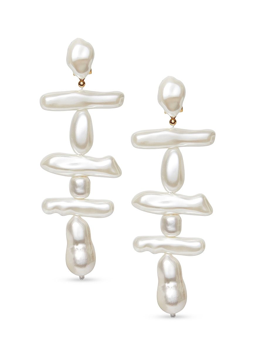 Women's Grand Estate Imitation Pearl Drop Earrings - Pearl