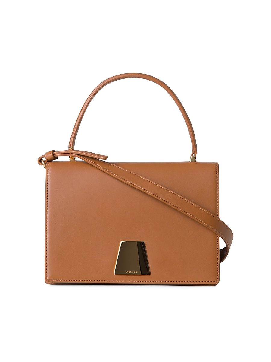 Women's Small Alice Trapezoid Top Handle Bag - Cuoio