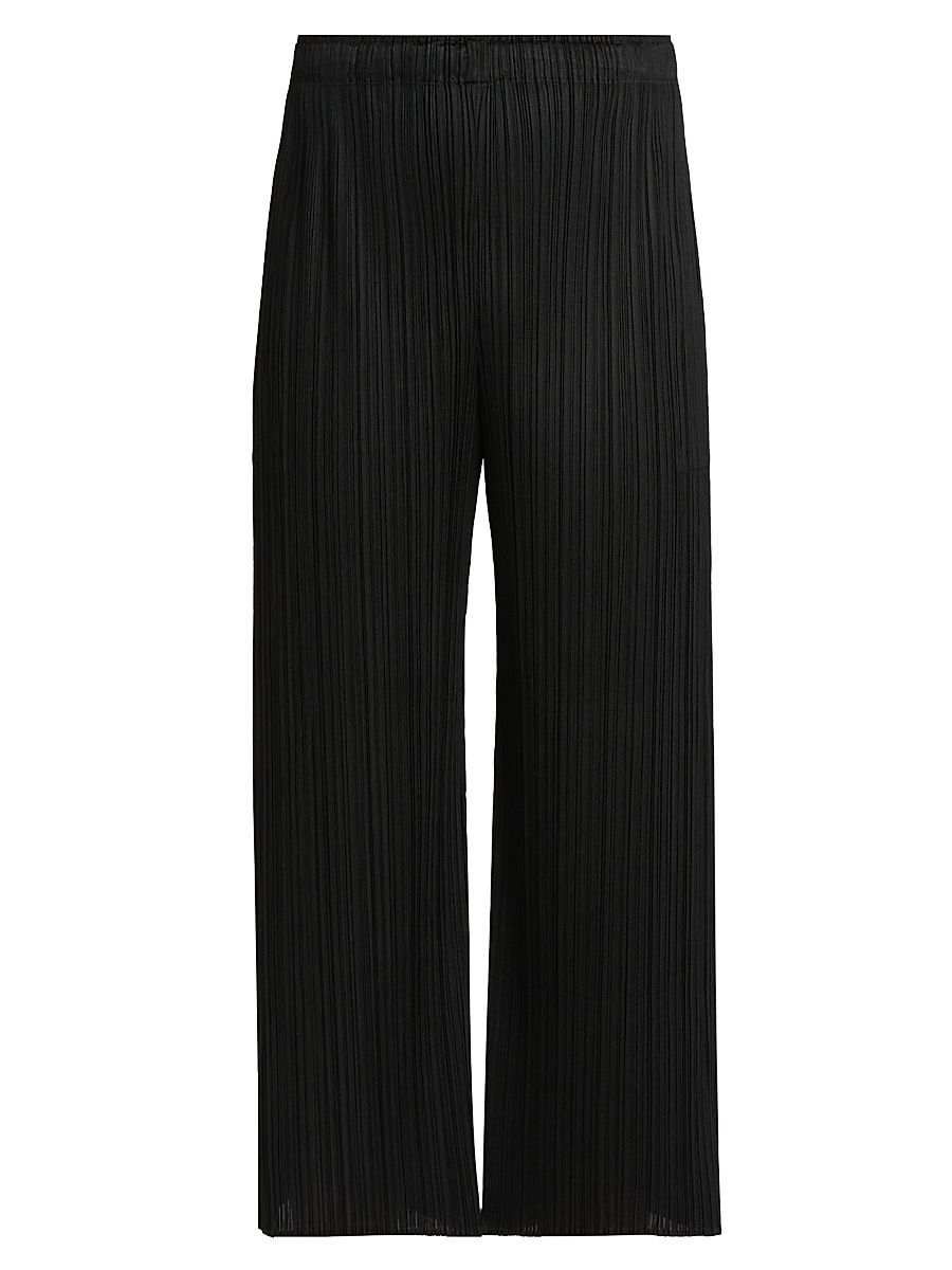 Women's Monthly Colors: February Rib-Knit Pants - Black - Size Large