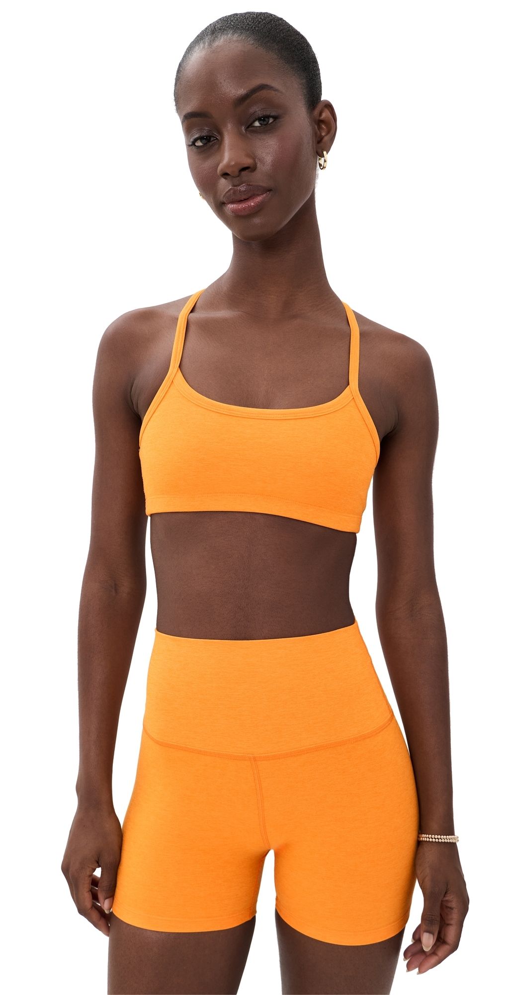 Beyond Yoga Spacedye Slim Racerback Bra Bright Citrus Heather L