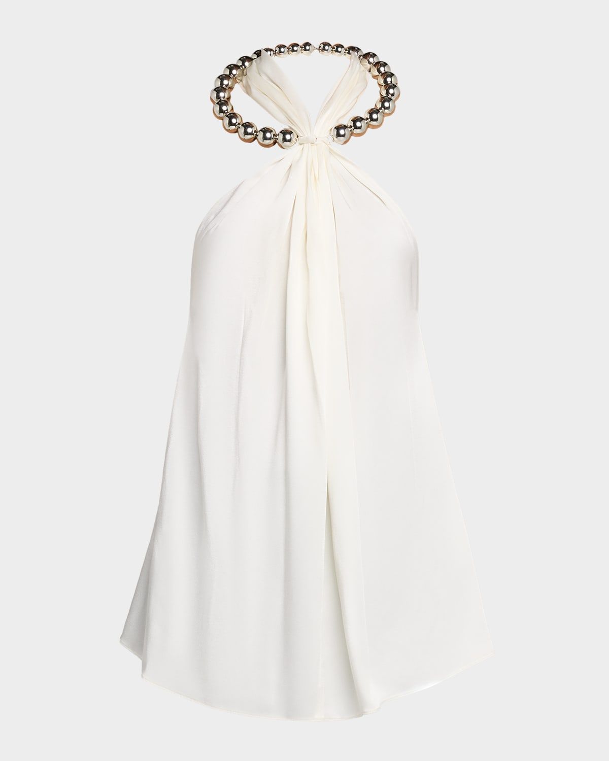 Sphere Embellished Halter Top