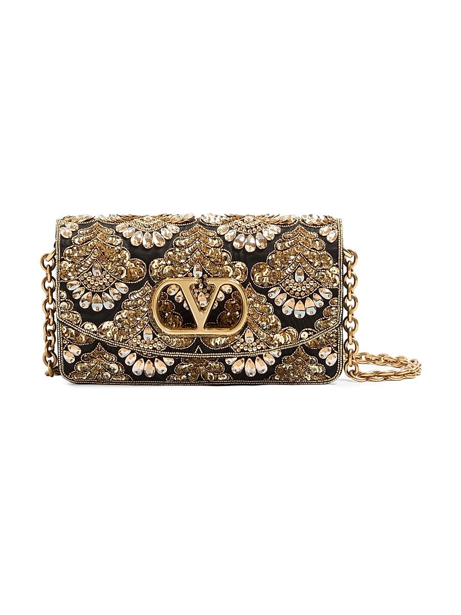 Women's Vain Small Embroidered Clutch - Multicolored