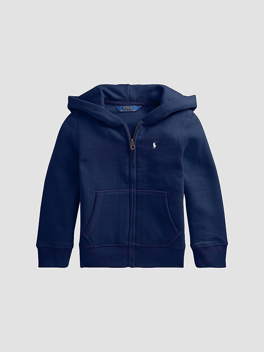 Little Girl's Fleece Zip Hoodie - Newport Navy - Size 4