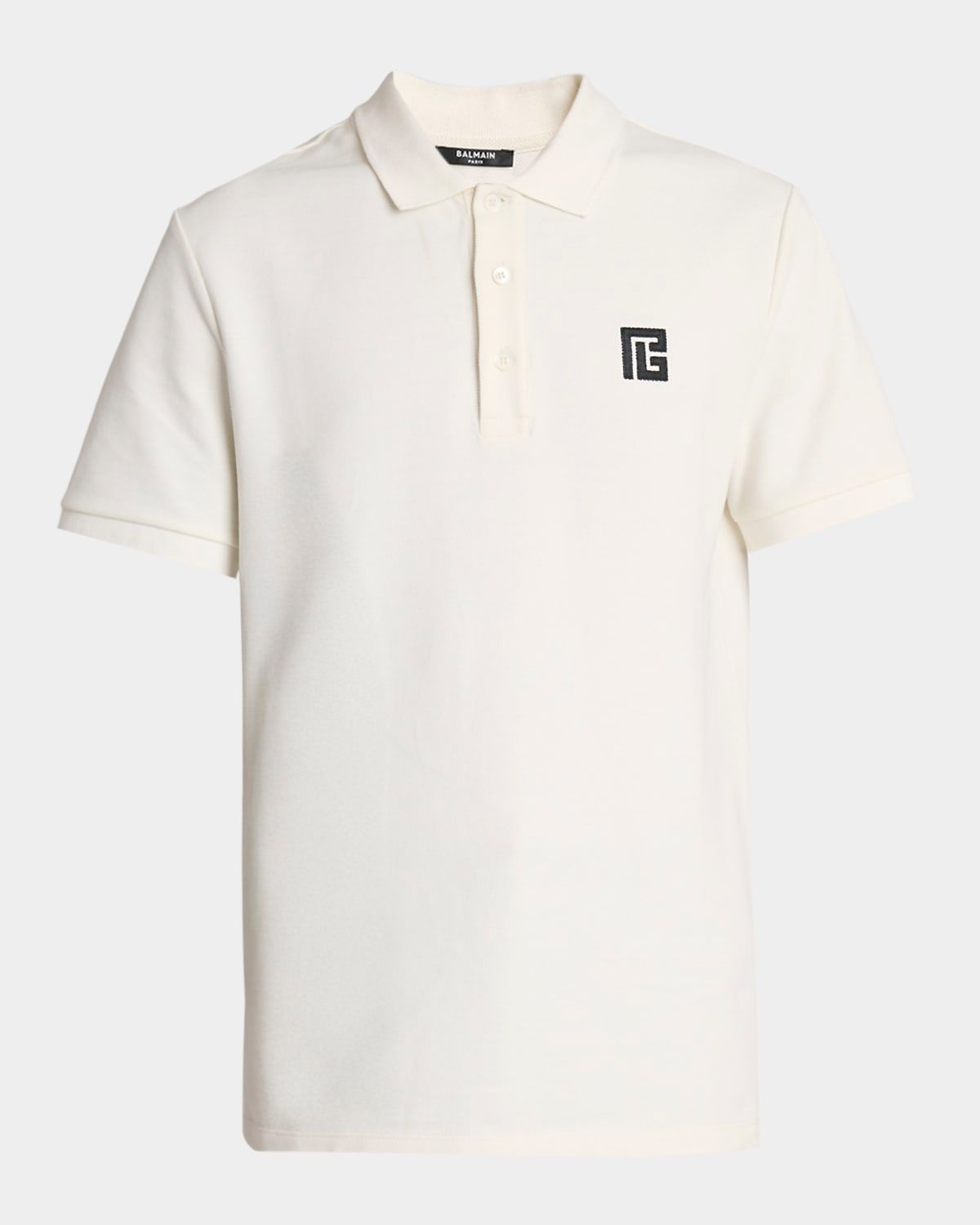 Men & apos;s Embroidered PB Logo Cotton Polo Shirt