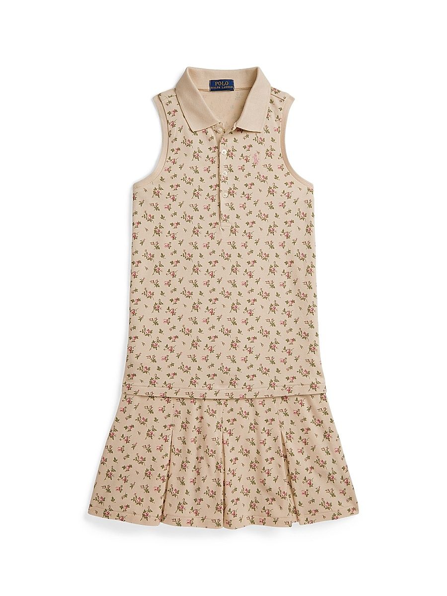 Little Girl's & Girl's Floral Polo & Skorts Set - Beatty Floral - Size 2