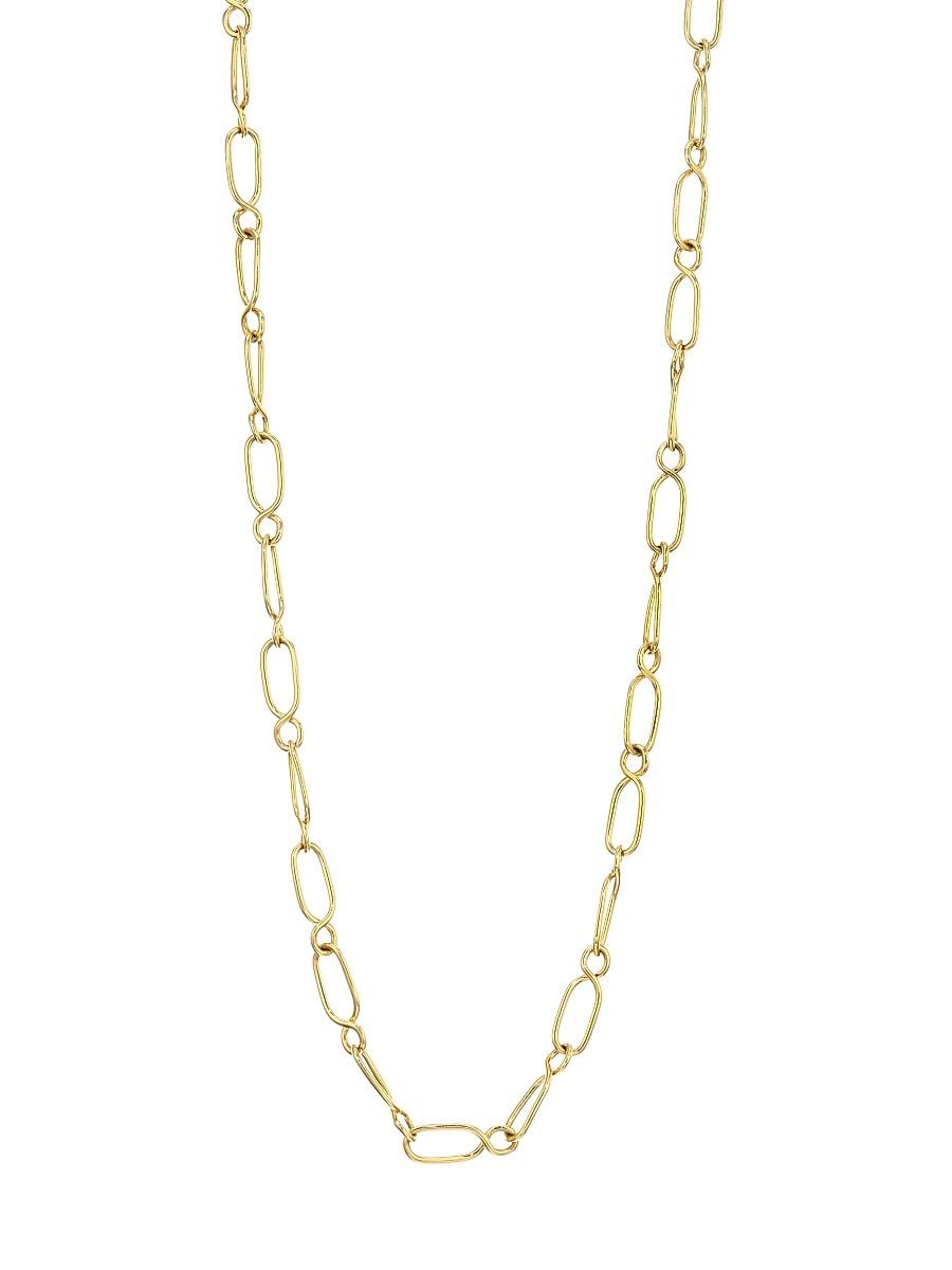 Women's Florence86 Nature Deconstructed River 18K Yellow Gold Chain Necklace - Yellow Gold
