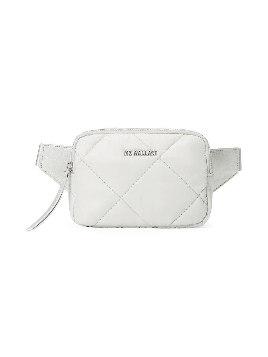 Women's Madison Quilted Belt Bag - Frost