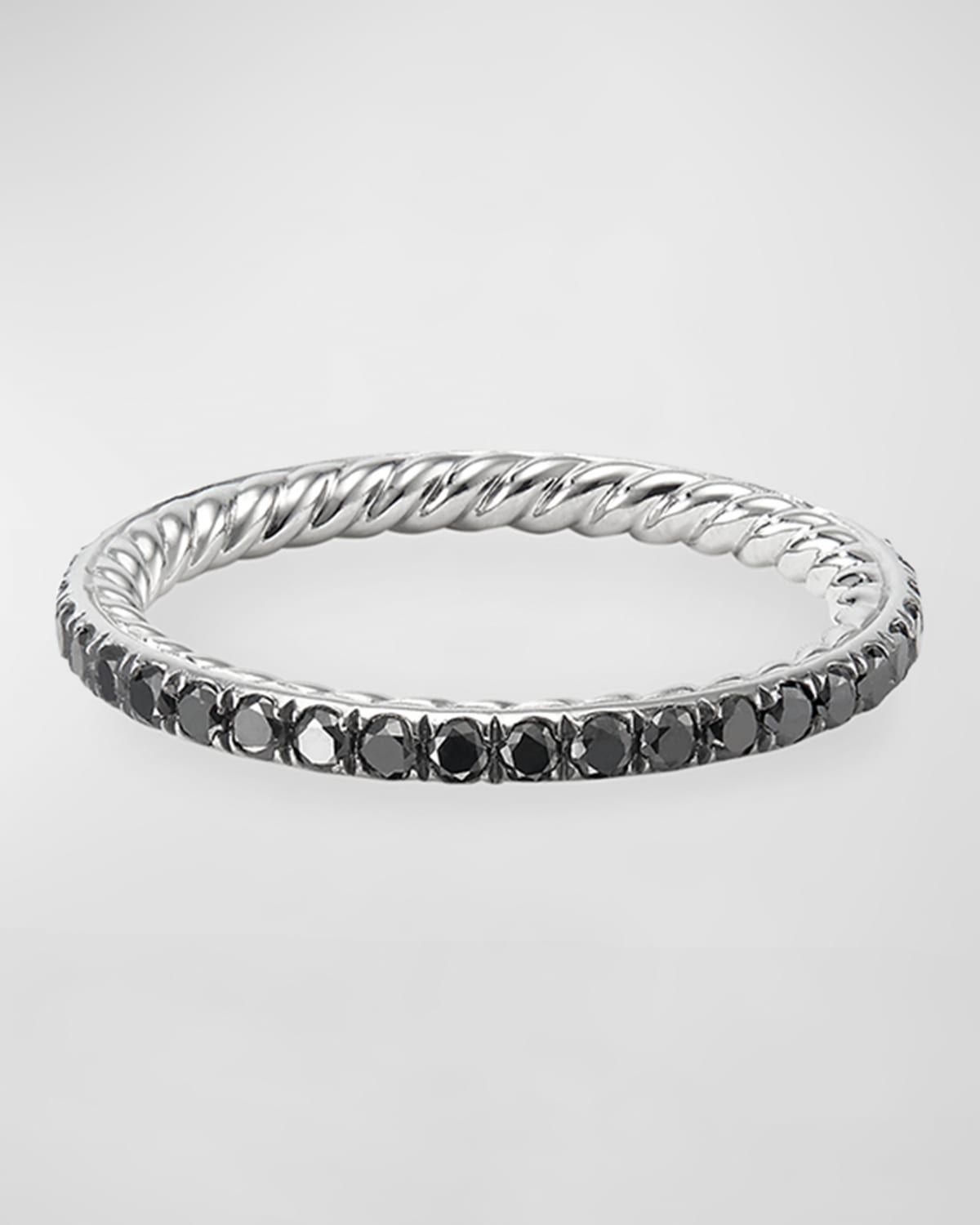 DY Eden Band Ring with Gemstones in Platinum, 1.85mm