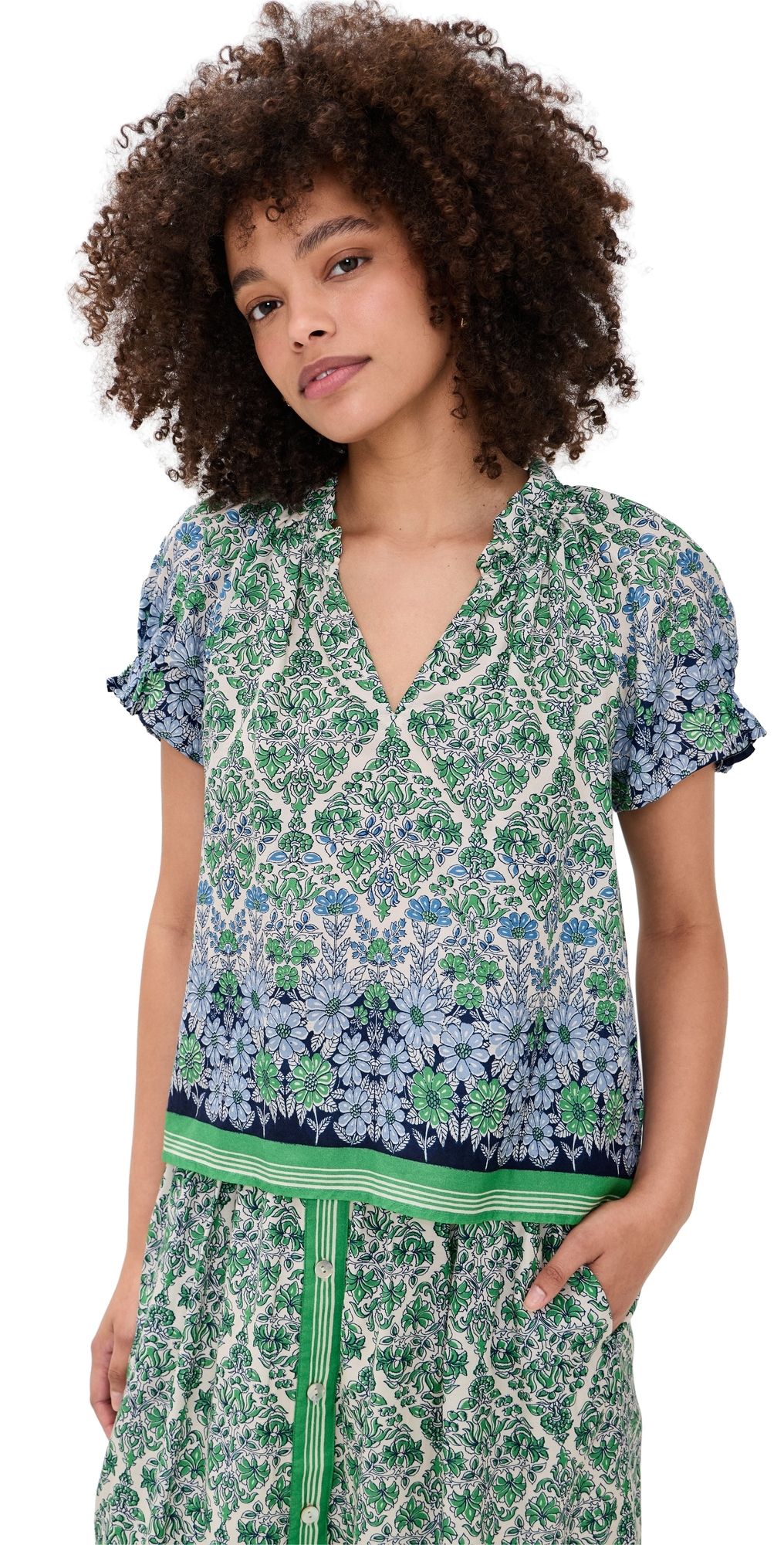 XIRENA Aivy Top Blue Mint S