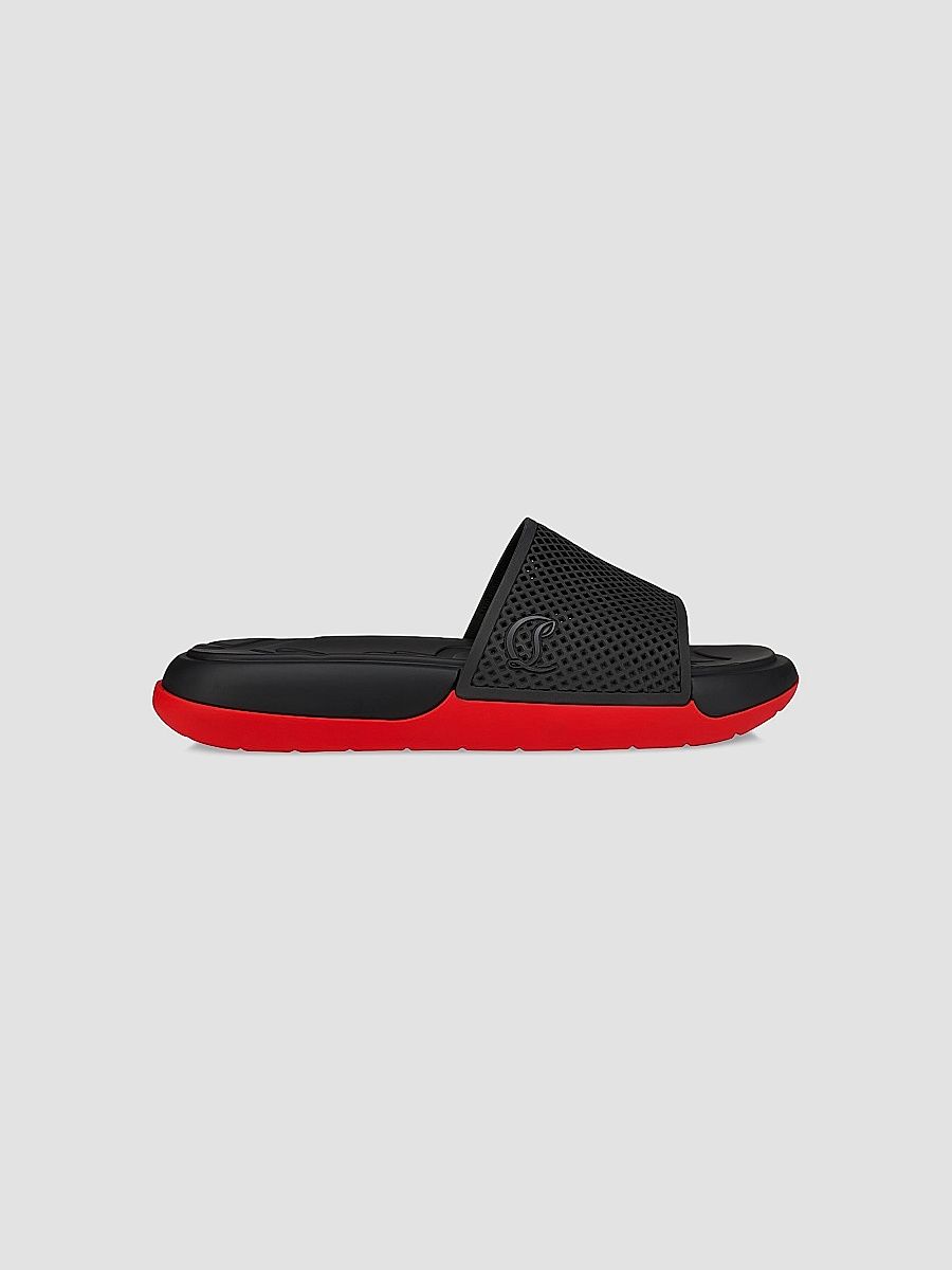 Christian Louboutin Men's Easy Breezy Mules - Black - Size 11