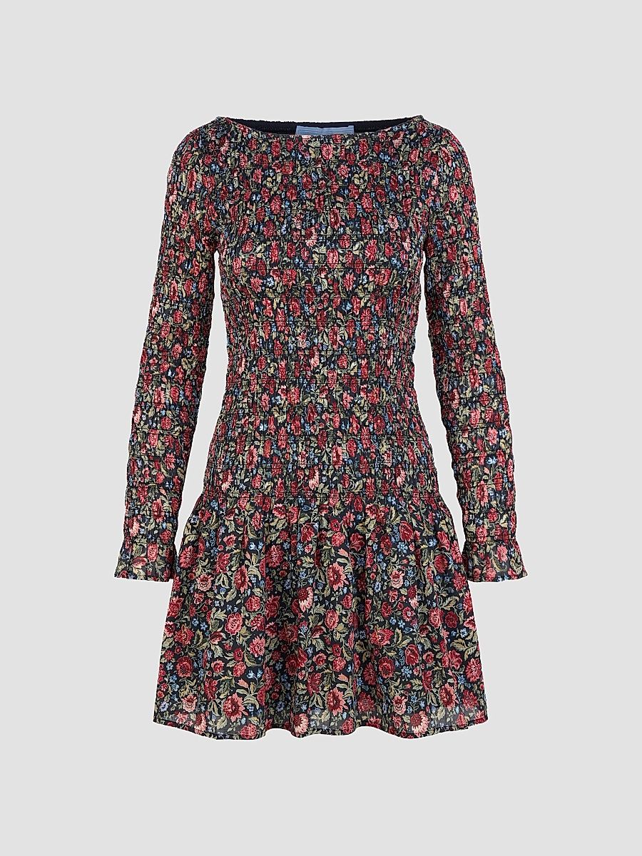 Women's The Dalia Mini Nap Dress - Jacobean Sprig - Size XXXS