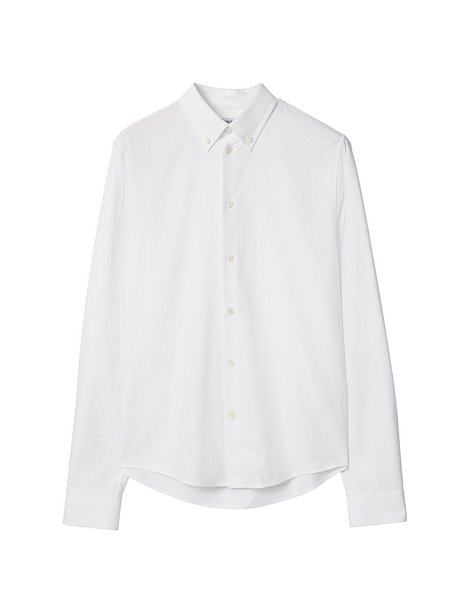 Men's Standric Slim-Fit Button-Down Shirt - White - Size XXL
