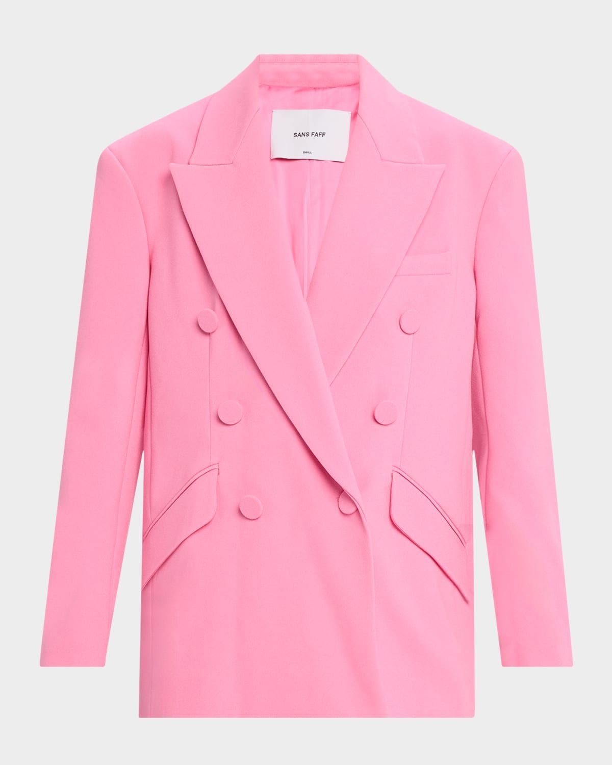 Meurice Double-Breasted Crepe Blazer