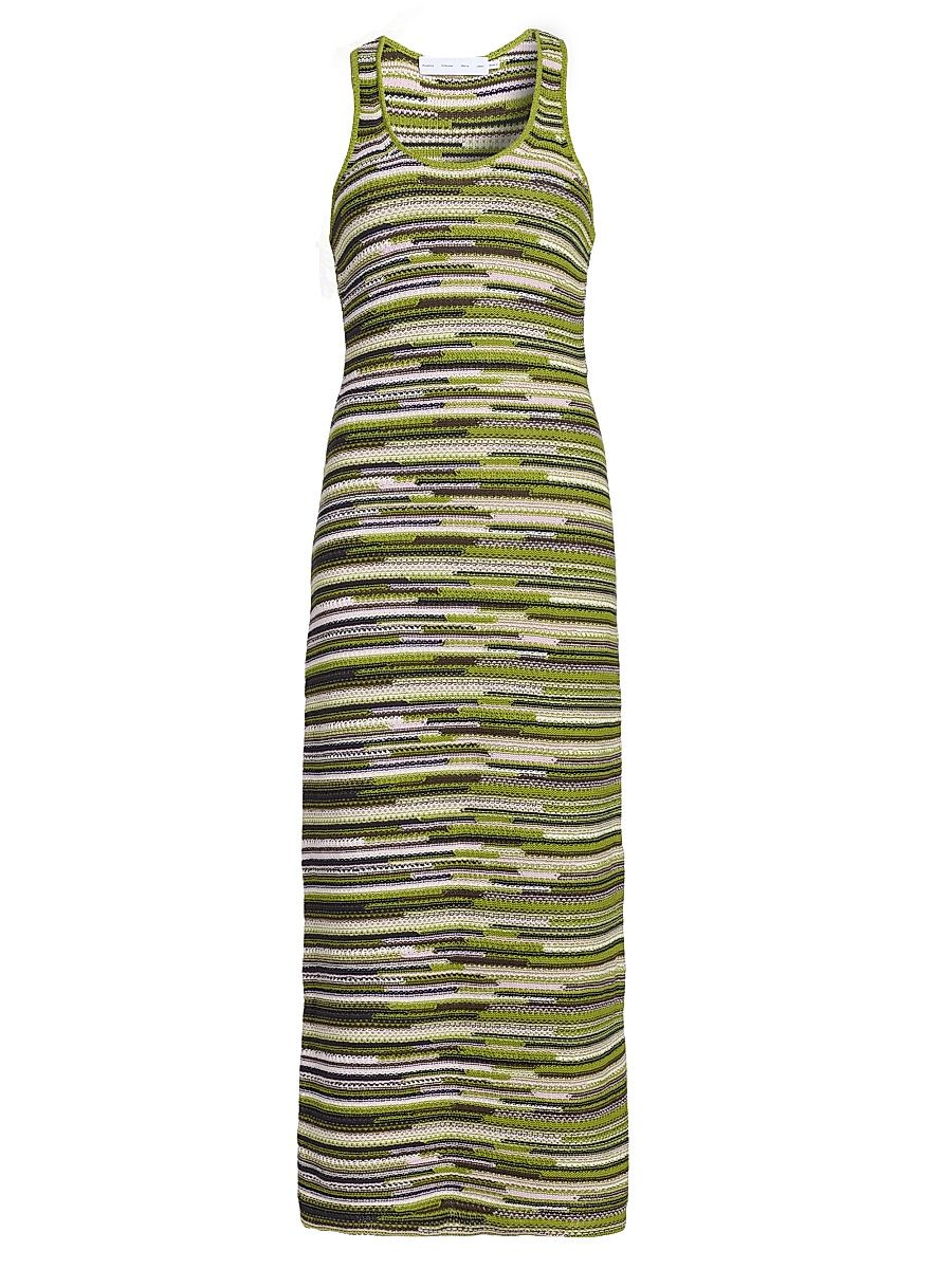 Women's Zinah Rib-Knit Midi-Dress - Apple Multi - Size XL