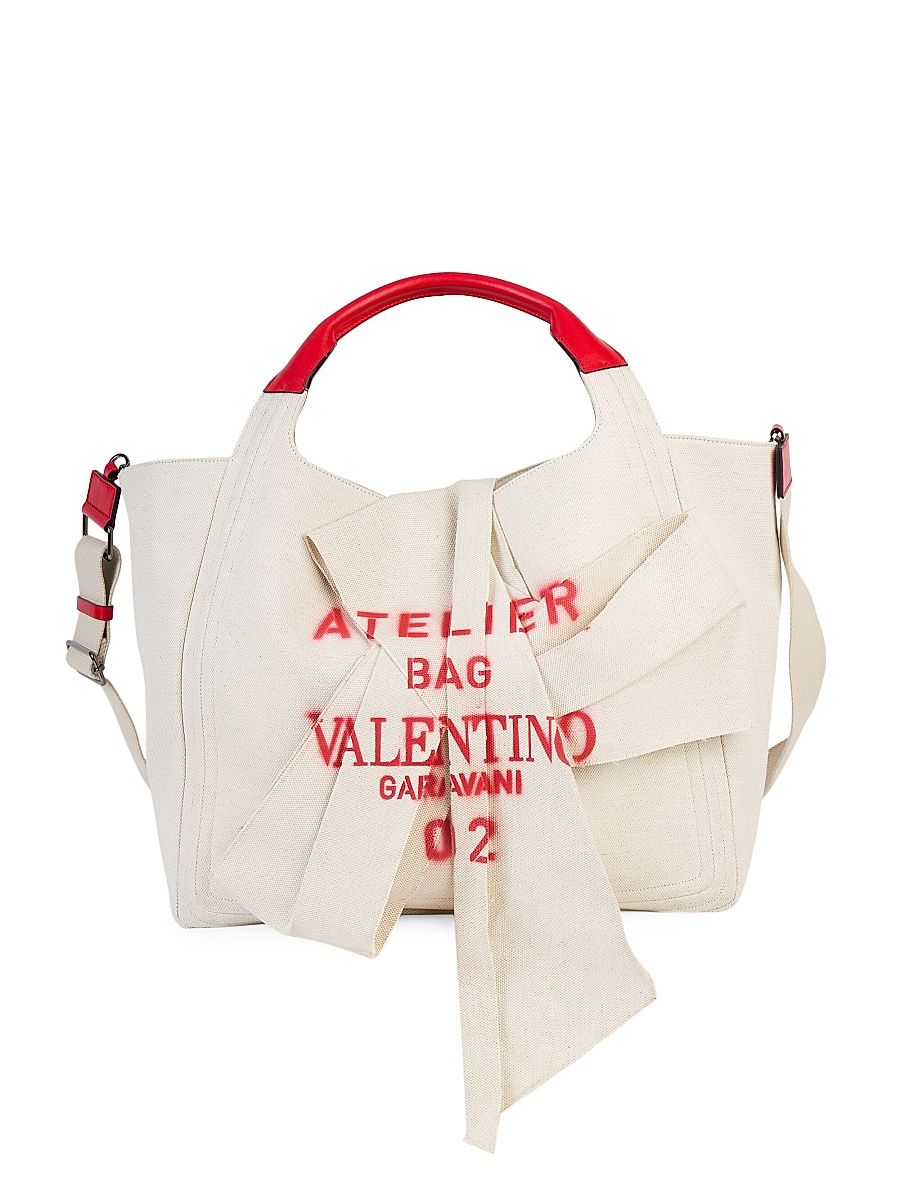 Women's Atelier Bow 02 Canvas Tote - Natural