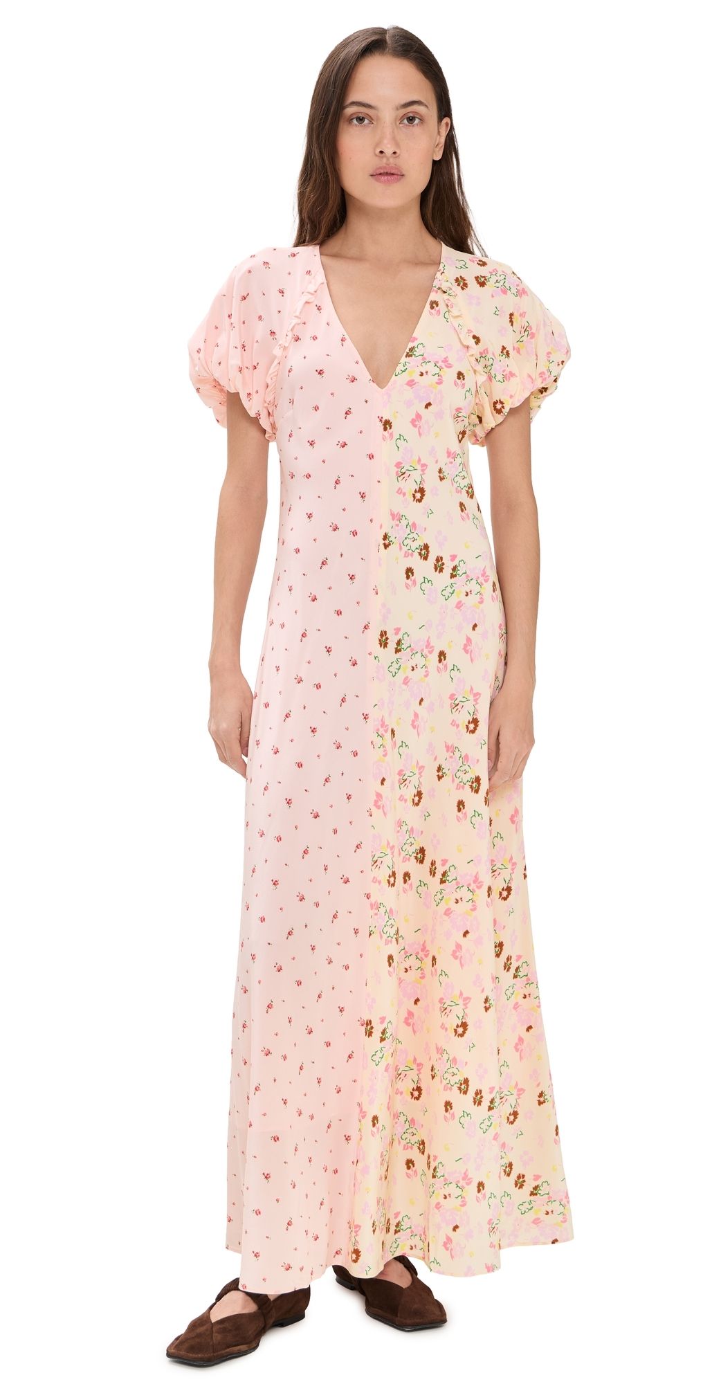 Lee Mathews Prim Silk Dress Blush 0