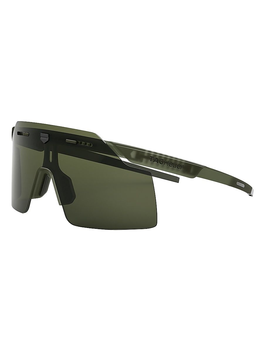 Men's Shield Urban 137MM Mask Sunglasses - Matte Dark Green