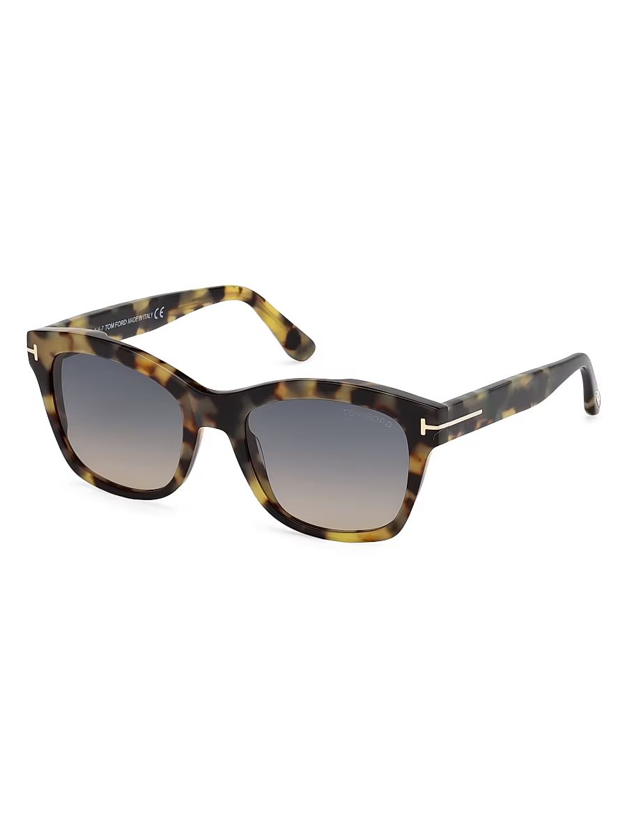 Women's Lauren 52MM Tortoiseshell Geometric Sunglasses - Tortoisegrey