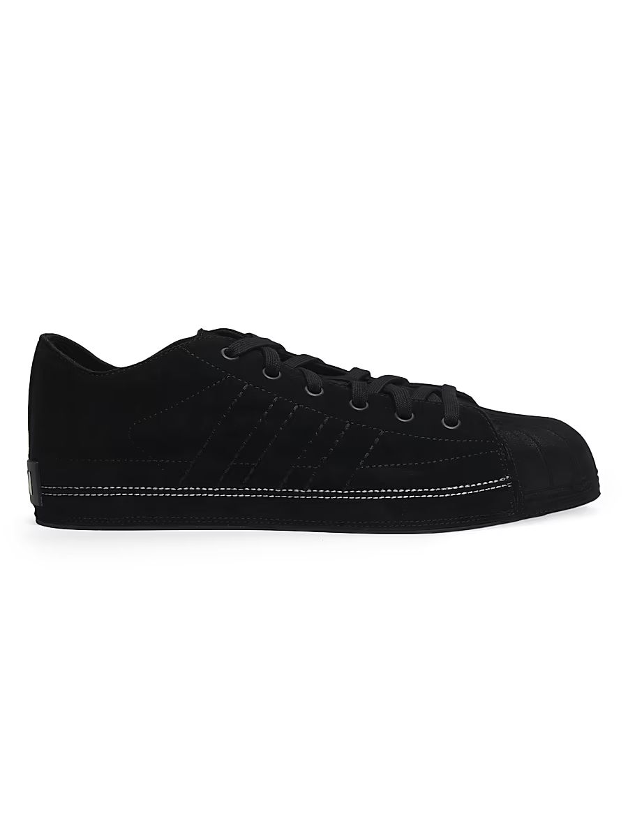Men's adidas Y-3 x The NBHD Nizzastar Suede Low-Top Sneakers - Black - Size 10.5