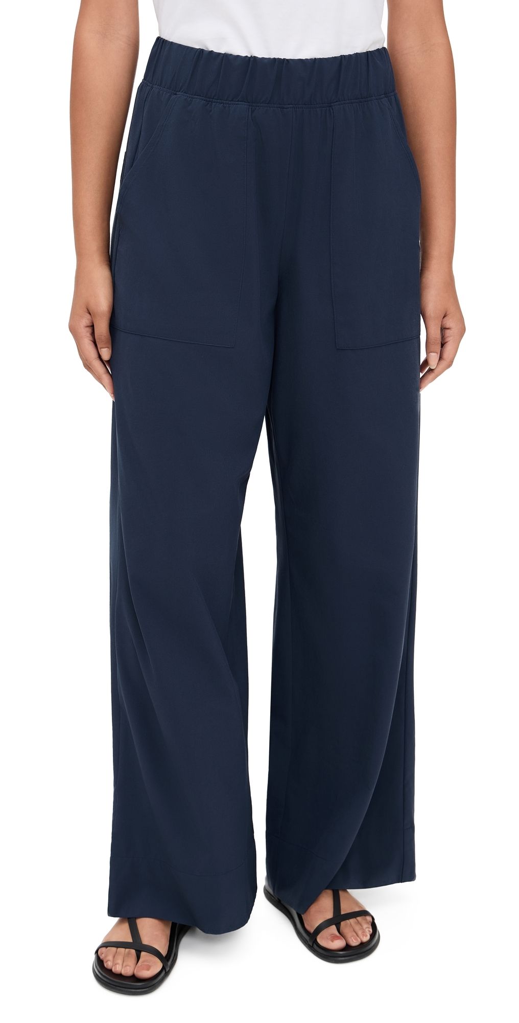 Beyond Yoga Easy Wide Leg Pants Nocturnal Navy S