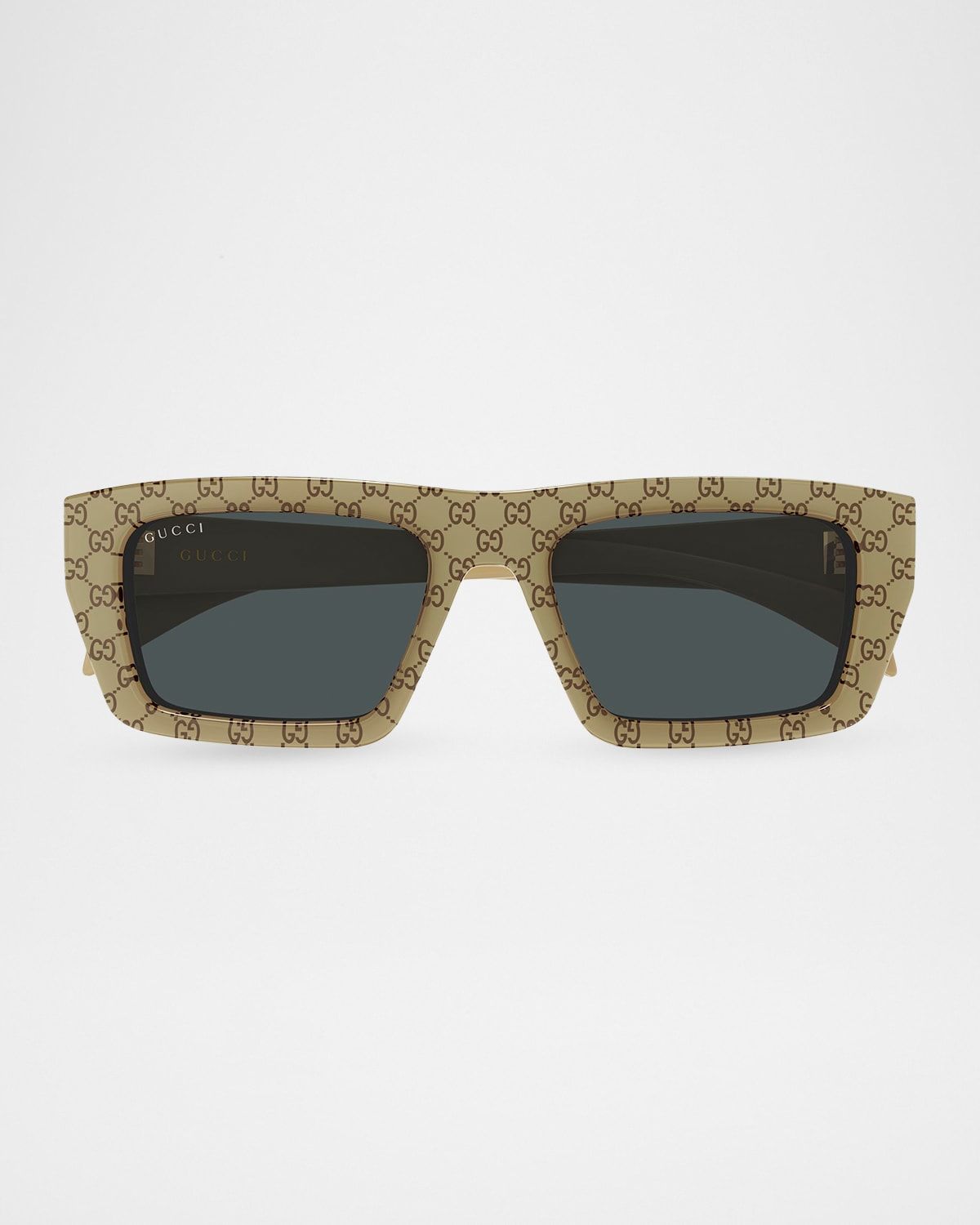 Men & apos;s GG2020S-004 Logo Acetate Rectangle Sunglasses