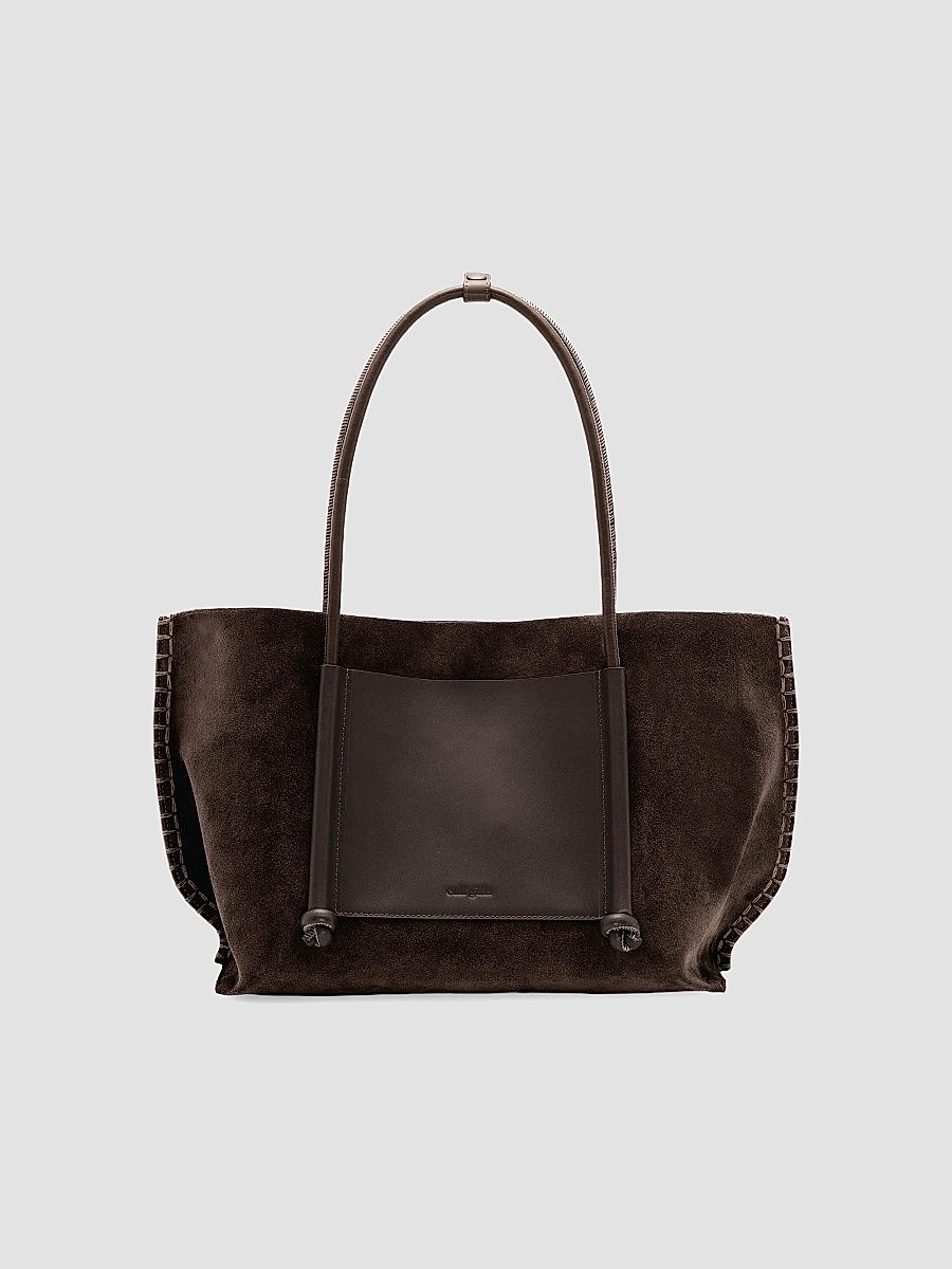Cult Gaia Women's Rylie Suede Tote Bag - Luwak