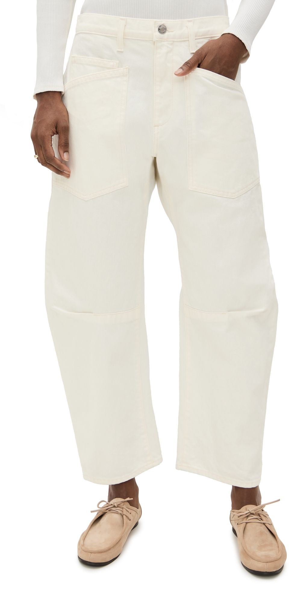 Nili Lotan Shon Jeans Cream 26