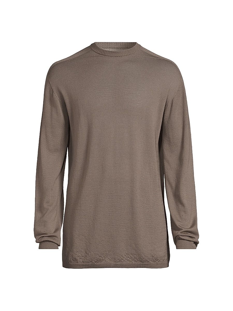 Men's Maglia Oversized Wool Sweater - Dust - Size Large