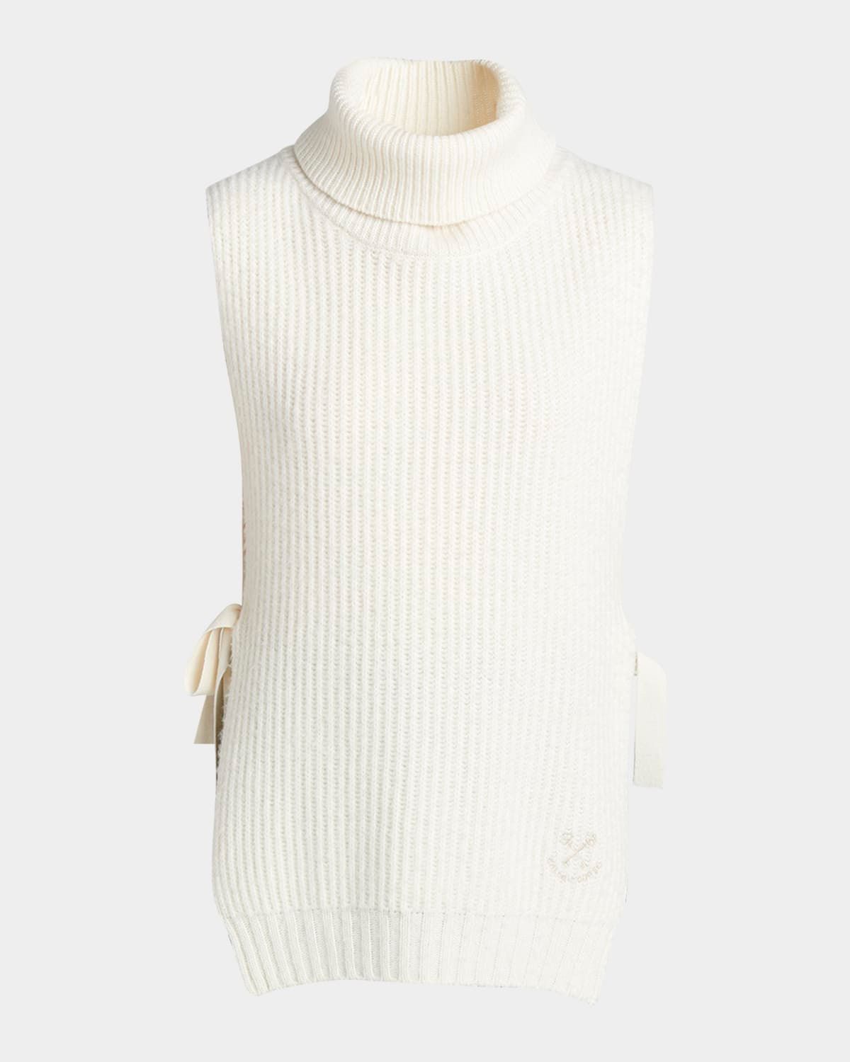 Journey Side-Tie Turtleneck Sweater Vest