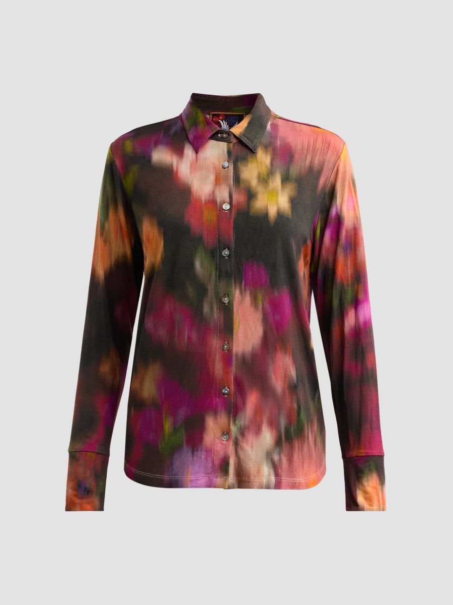 Johnny Was Women's The Janie Favorite Floral Button-Down Shirt - Florenda Dark - Size XXL