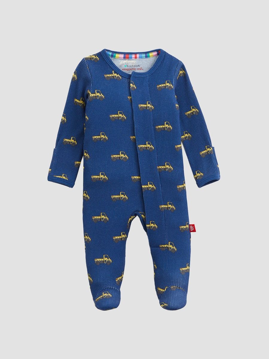 Boy's Baby Boy's Truck-Print Waffle-Knit Footie - Multi - Size Newborn