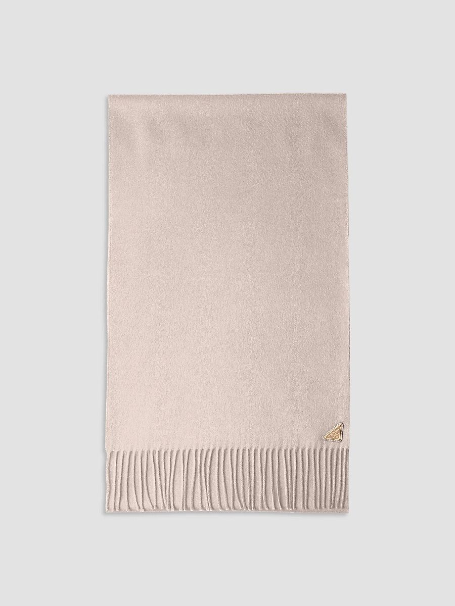 Prada Women's Silk and Cashmere Scarf - Pink