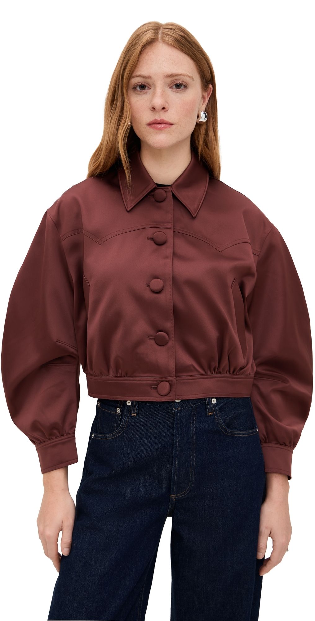 AG Tana Bomber Jacket Cranberry L