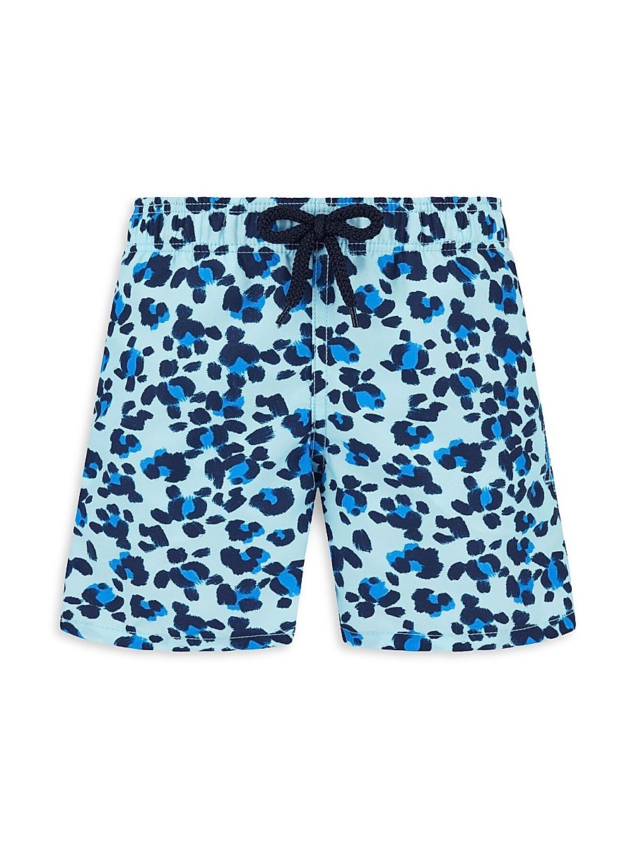 Little Boy's & Boy's Turtles Leopard Print Swim Trunks - Thalassa - Size 2
