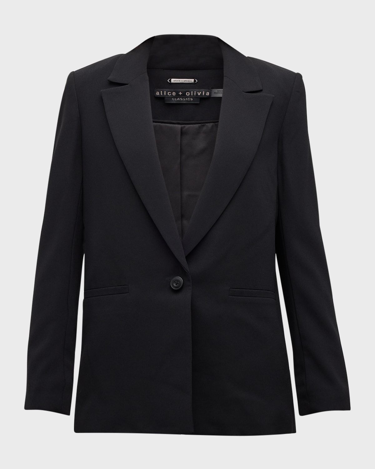 Denny Notch-Collar Boyfriend Blazer