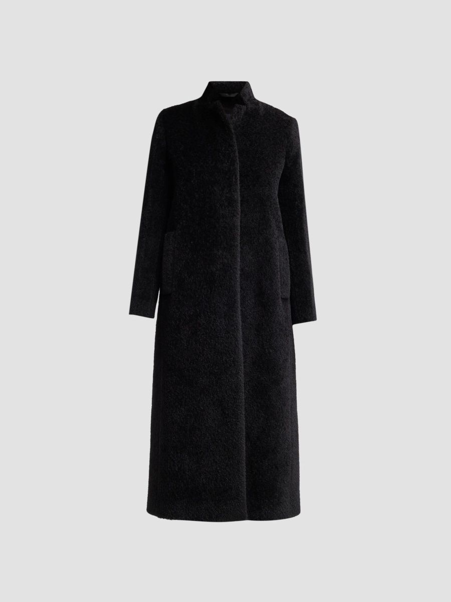 Cinzia Rocca Women's Icons Wool & Alpaca-Blend Longline Coat - Black - Size 2