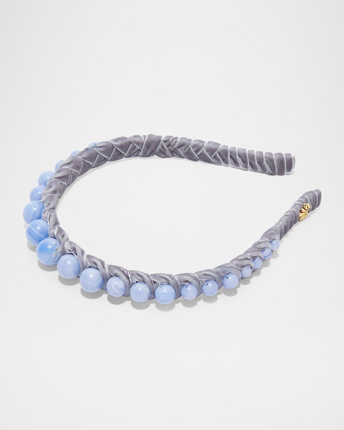 Beaded Wrapped Skinny Headband