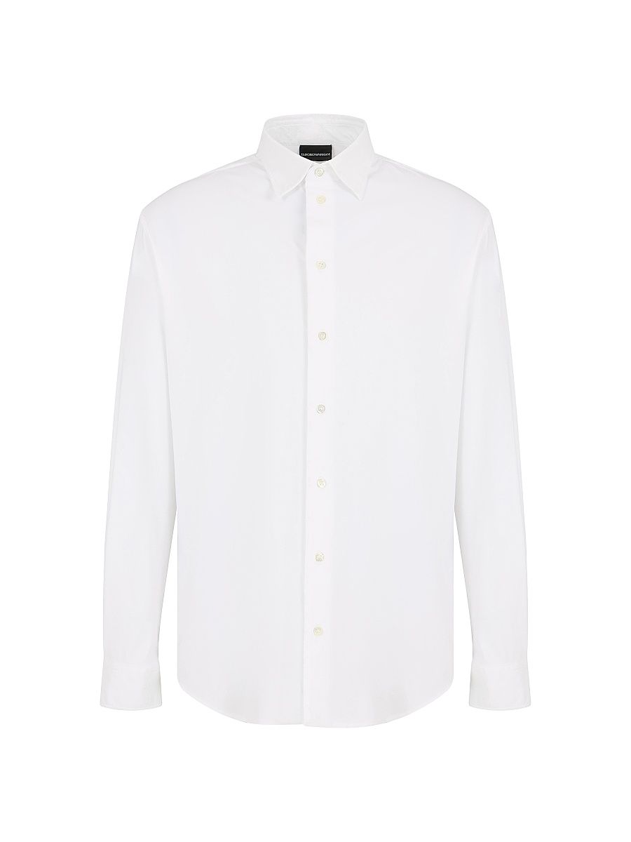 Men's Button-Up Sport Shirt - White - Size XL