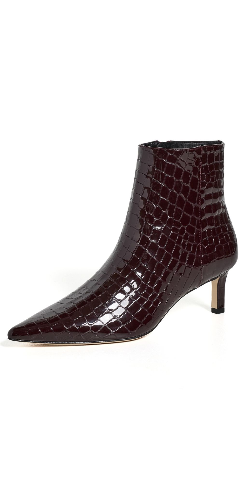 L'AGENCE Lilly II Booties Deep Port Croco 9