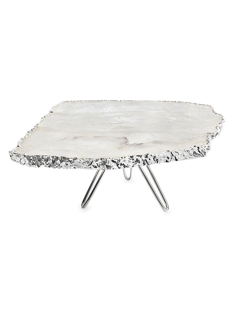 Torta Crystal & Pure Silver Cake Plate