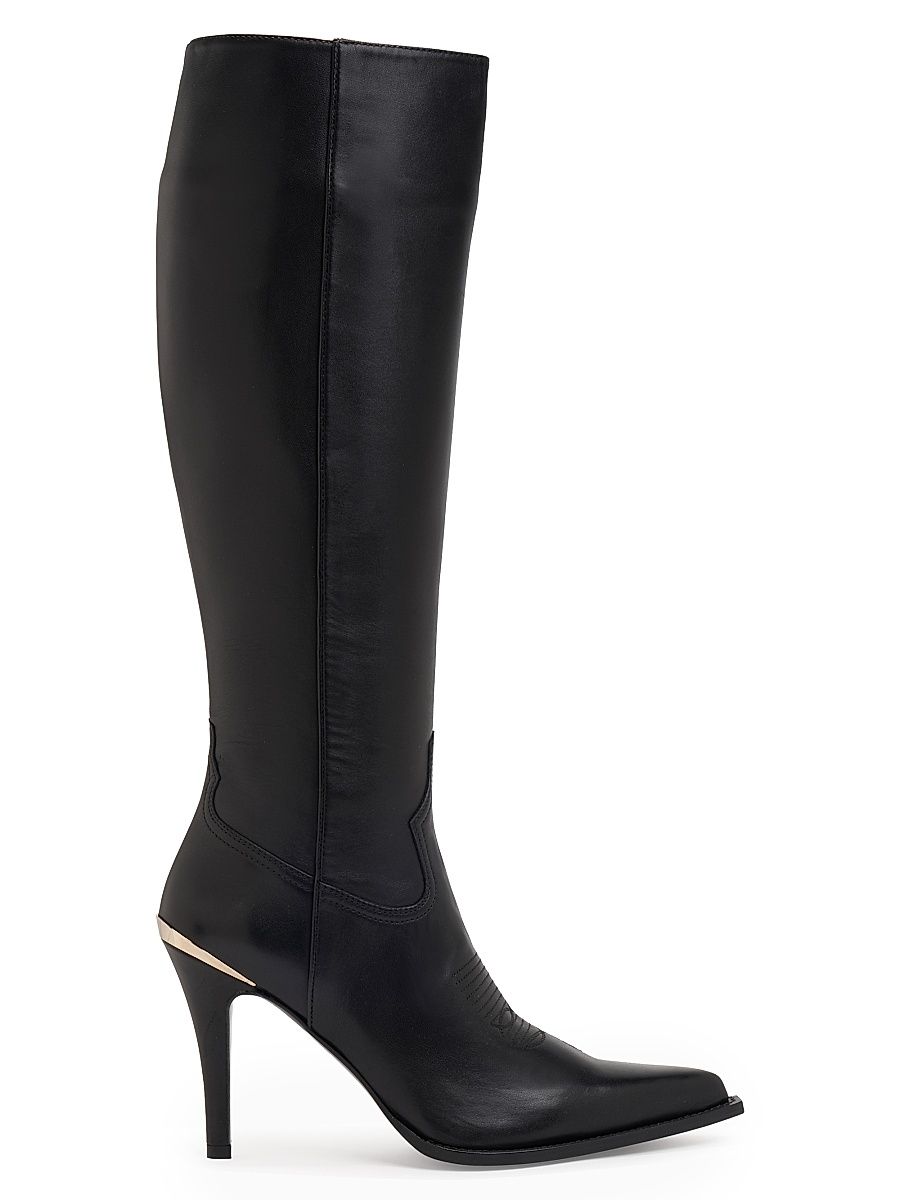 Women's Erin 95MM Leather Knee-High Boots - Nero - Size 11