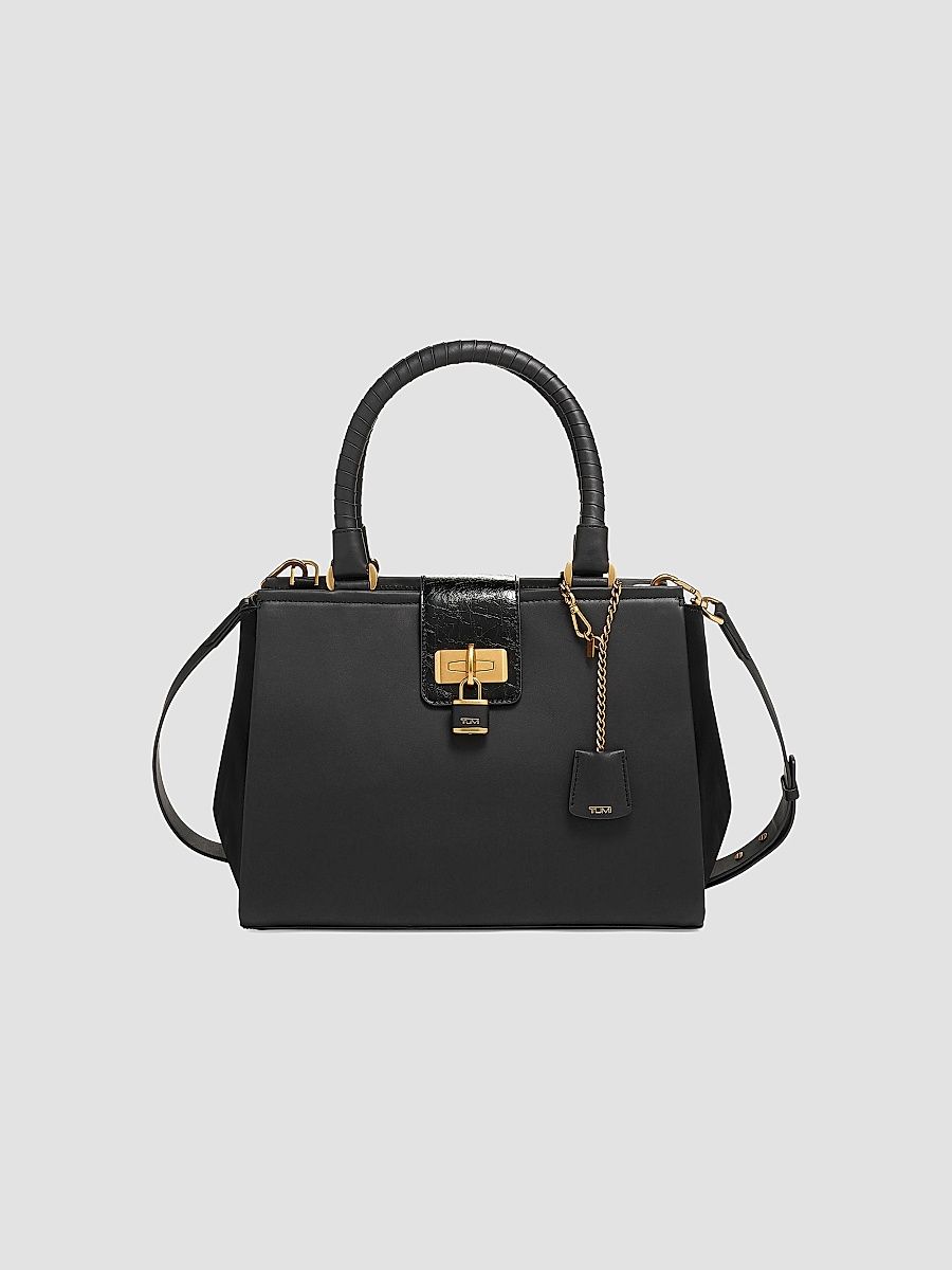 TUMI Men's Pavia Cori Croc-Embossed Tote Bag - Black