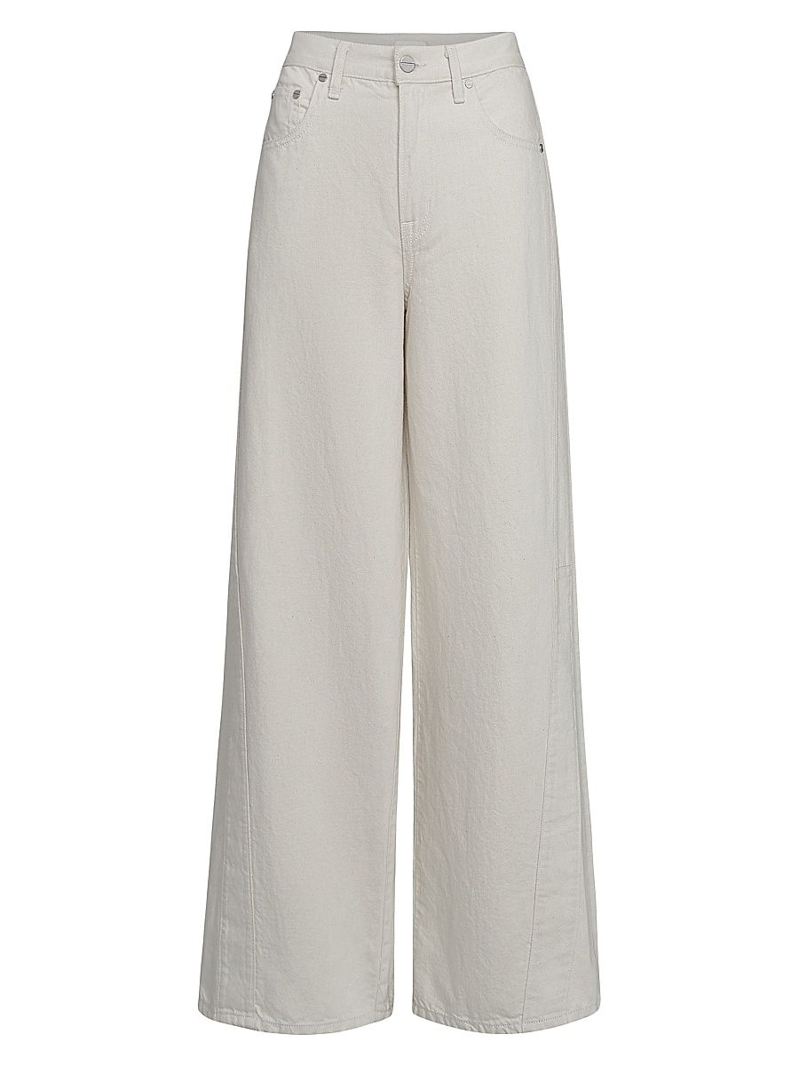 Women's Almost Famous Wide-Leg Jeans - Natural - Size 30