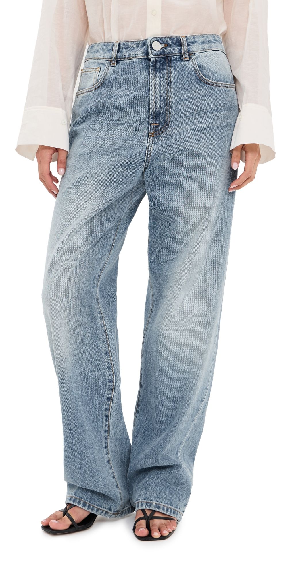 Róhe Bruun Signature Baggy Denim Jeans Classic Blue 38