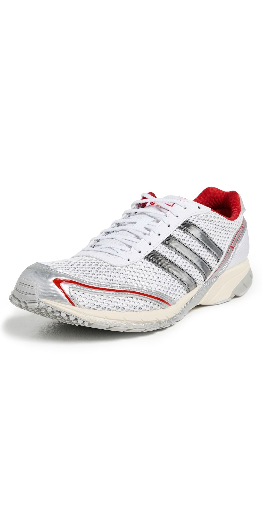 adidas Adizero Adios OG Sneakers Silver Met/Core Black/Scarlet 10