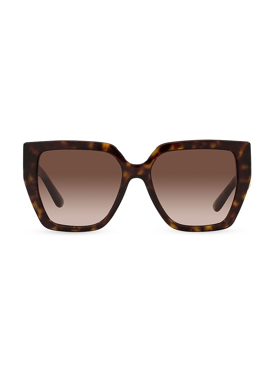Women's 55MM Square Sunglasses - Havana