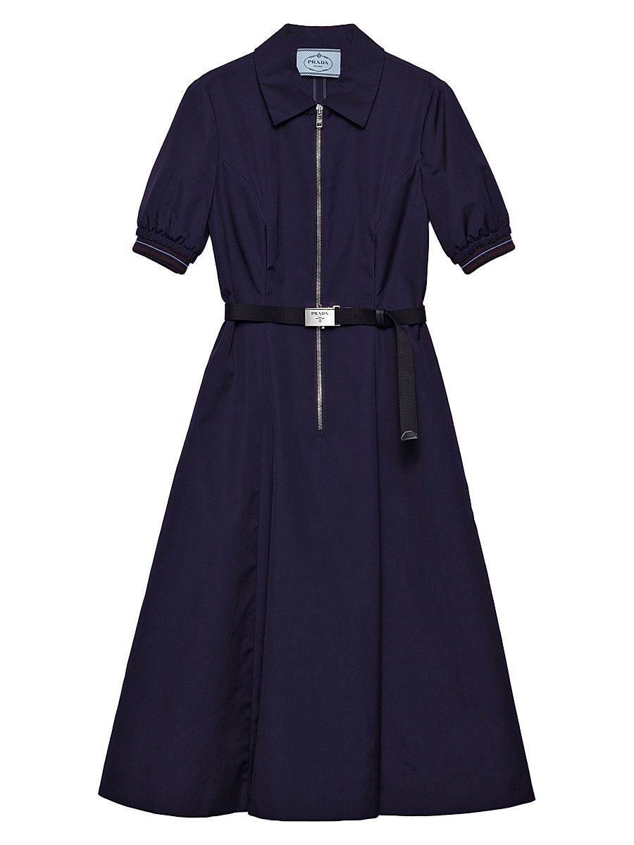 Women's Poplin Dress - Blue - Size 6