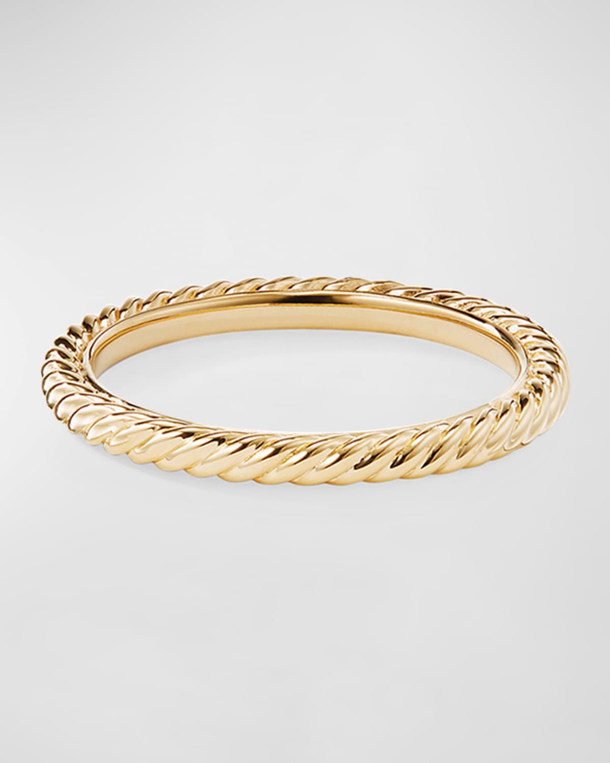 Cable Collectibles Band Ring in 18K Gold, 2mm
