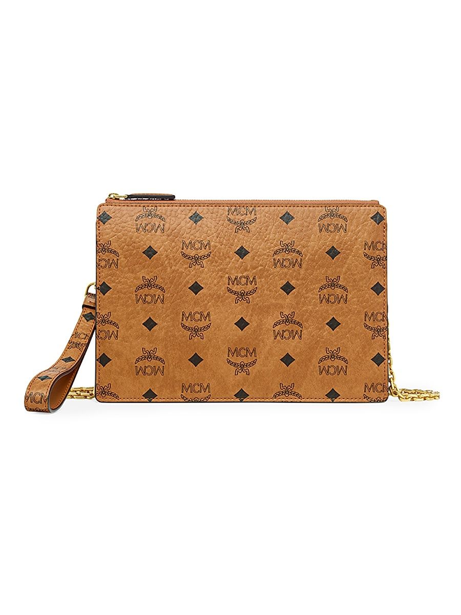 Women's Small Aren Visetos Pouch - Brown
